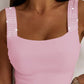 Rhinestone Embellished Thick Strap Tank Top