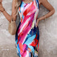 Allover Print Casual Tank Dress