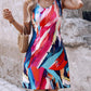 Allover Print Casual Tank Dress
