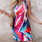 Allover Print Casual Tank Dress