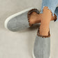 Medium Grey Thick Sole Plush Lined Home Slippers