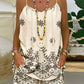 Floral Print Spaghetti Tank Top & Floral Print Pocket Design Shorts Set