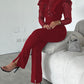 Elegant Mesh See Through Long Sleeve Jumpsuits Contrast Lace Sequin Patch Casual Overalls