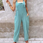 O ring Decor Criss Cross Suspender Jumpsuit