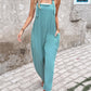 O ring Decor Criss Cross Suspender Jumpsuit