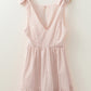 Delicacy Embroidered Eyelets Ruffled Hem Sleeveless Mini Dress