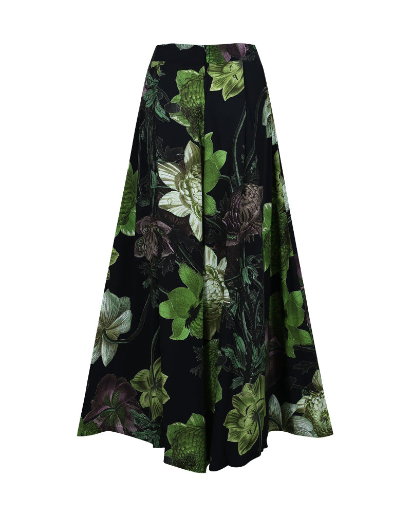 2 Pieces Outfit Plain V Neck Short Sleeve Ruched Top and Casual Floral Print Wide Leg Pants Set