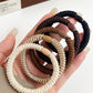 Camel 5Pcs Solid High Elastic Hair Tie