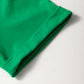 Bright Green Casual Plain Crew Neck Tee