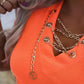 Chain Decor Ribbed Crop Top