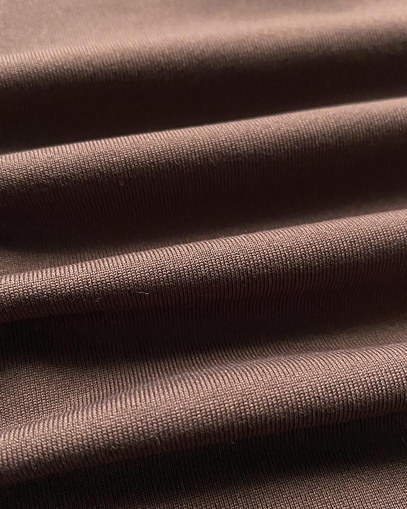 Solid Color Jewelry Button Casual Ruched Shorts