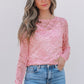 Blossom Floral Lace Sheer Long Sleeve Top