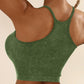 U Neck Racer Back Crop Active Top