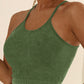 U Neck Racer Back Crop Active Top