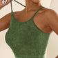U Neck Racer Back Crop Active Top