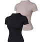 2 Pack Short Sleeve Skinny Top Slim Fit T Shirt