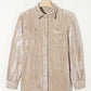 Golden Fleece Loose Fit Chest Pockets Buttoned Velvet Shirt