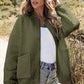 Jungle Green Floral Quilted Jacket