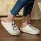 White Cute Ghost Trick Or Treat Pattern Plush Winter Home Slippers