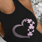 St. Patrick's Day Lucky Shamrock Heart Print Tank Top