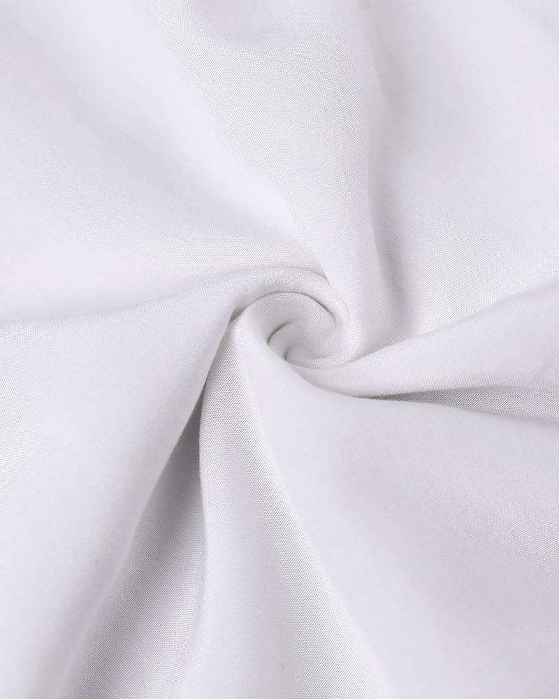 Gradient Tie Dye Print Hollow out Crochet Lace Summer Dress