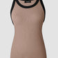 Contrast Binding Tank Tops Summer Sleeveless Basic Cami Top Shirt Slim Knit Ribbed Racerback Blouses
