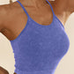 U Neck Racer Back Crop Active Top