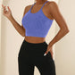 U Neck Racer Back Crop Active Top