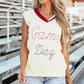 White Vintage Game Day Sweater Vest