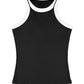 Contrast Binding Tank Tops Summer Sleeveless Basic Cami Top Shirt Slim Knit Ribbed Racerback Blouses