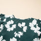 Floral Print Ruffle Sleeve Empire Waist Mini Dress