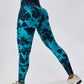 Seamless Butt Lift High Waist Tie Dye Yoga Pants Workout Leggings