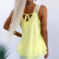 Love Heart Pattern Contrast Lace Layered Chiffon Tank Top