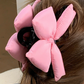 Pink Puffy Bow Knot Large Hair Clip