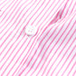 Pink Smocked Cuffed Striped Boyfriend Shirt with Pocket