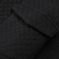 Black Retro Quilted Flap Pocket Button Shacket
