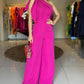One Shoulder Tied Detail Bowknot Jumpsuit
