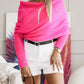 Off Shoulder Crisscross Wrap Knit Sweater