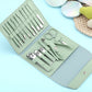 Grass Green 16pcs Portable Manicure Nail Clippers Set