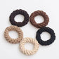 Camel 5 Piece Thick Braided Hair Tie Set