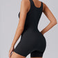 Seamless Square Neck Sleeveless Tank Top Tummy Control Bodysuit Romper