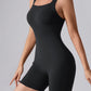 Seamless Square Neck Sleeveless Tank Top Tummy Control Bodysuit Romper