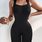 Seamless Square Neck Sleeveless Tank Top Tummy Control Bodysuit Romper