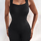 Seamless Square Neck Sleeveless Tank Top Tummy Control Bodysuit Romper