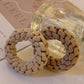 Camel 5 Piece Thick Braided Hair Tie Set
