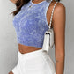 3 Pack Racer Back Textured Crop Tank Top