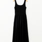Black Peekaboo Wide Leg Square Neck Sleeveless Jumpsuit