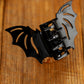 Black Halloween Bat Shape Hair Claw Clip