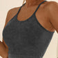 U Neck Racer Back Crop Active Top