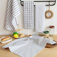 White Multifunctional Cotton Kitchen Decor Dishes Towel
